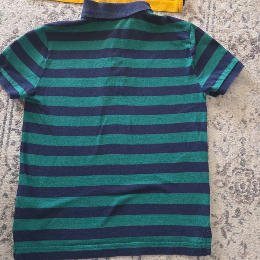 U.S. Polo Assn. Boys Polo Shirts Lot Of 2 Colorblock Classic Stripe M (8) - Picture 4 of 7